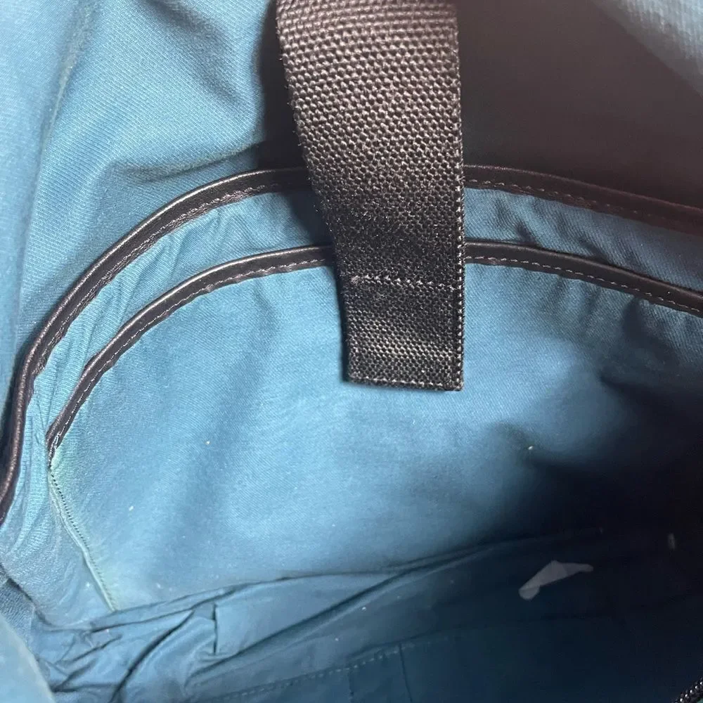 Mandarina Duck Soft Leather Black laptop,Computer office shoulder bag